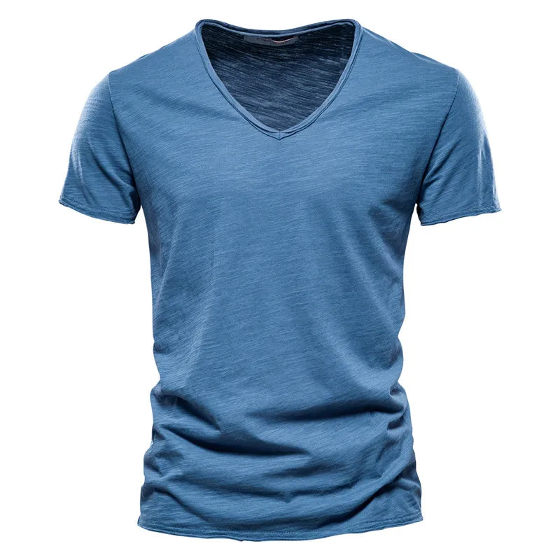 Lightweight Cotton Summer Men's Shirt, Breathable Casual Wear, Wrinkle-Resistant, Soft Touch, Available in Various Colors-1