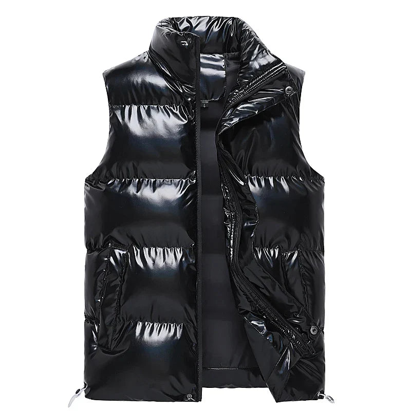 Polished Men’s Duck Down Vest – quilted texture, premium warmth for the season