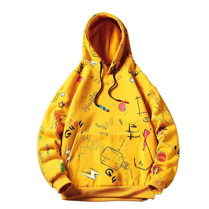 Relaxed Oversized Men’s Graphic Hoodie – soft cotton with bold front print