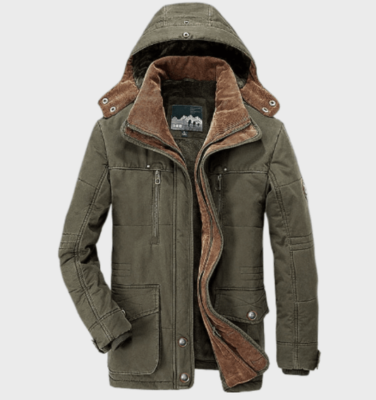 Structured Winter Parka for Men – durable outerwear, warm and wind-resistant