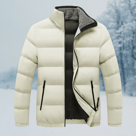 Sherpa-Lined Puffer Jacket – warm, cozy outerwear for daily commuting