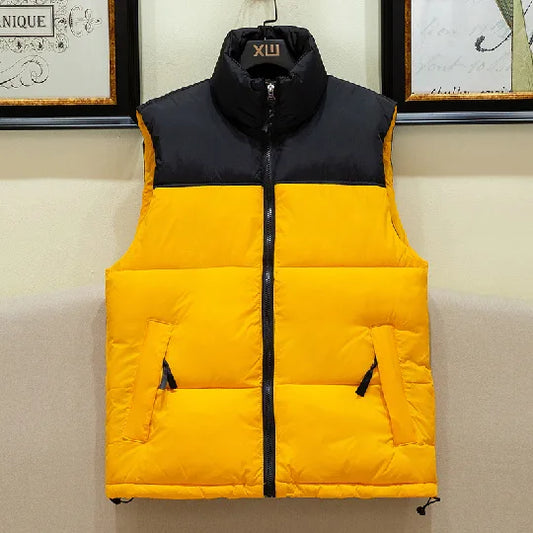 Sleeveless Quilted Down Puffer – warm and durable men’s vest for winter