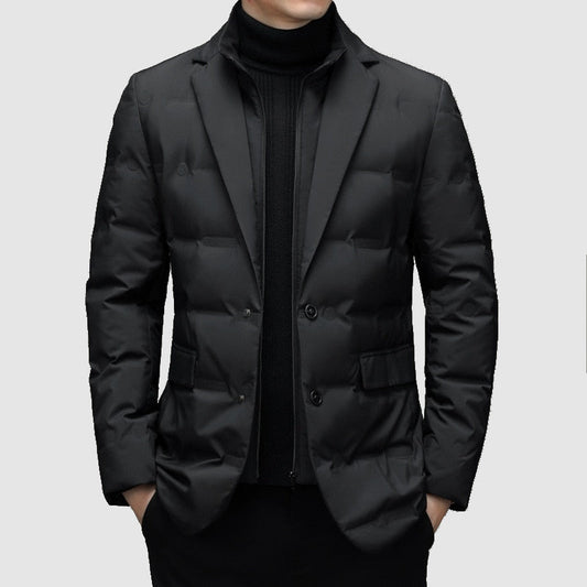 Structured Men’s Quilted Parka – tailored fit, insulated design for cold climates