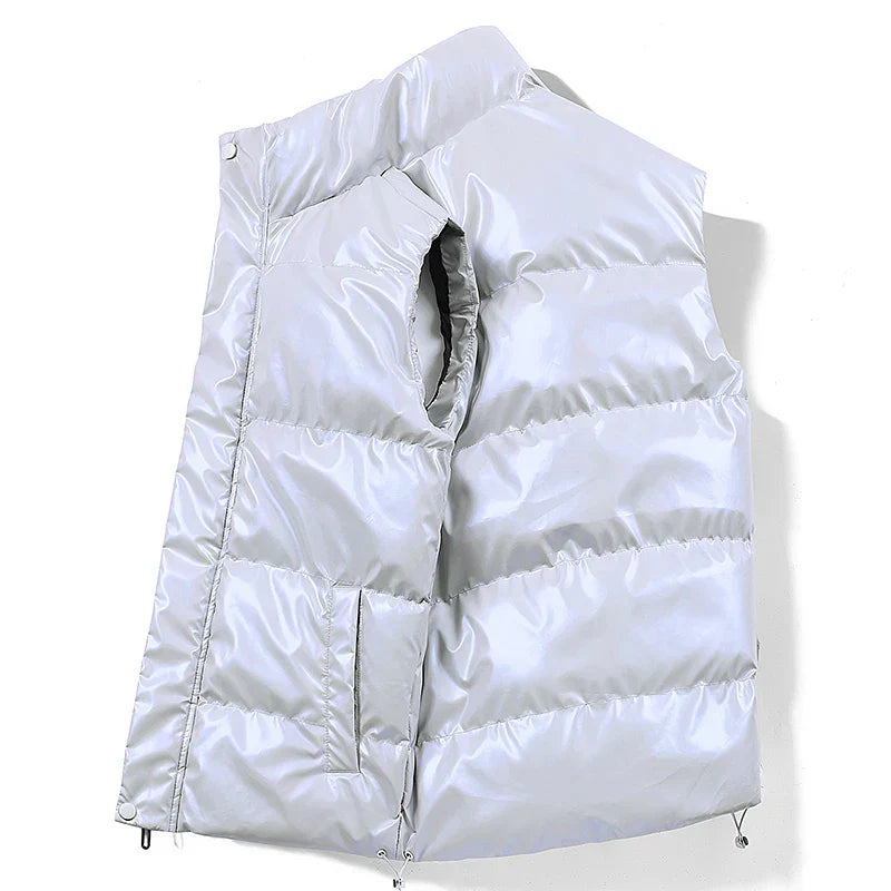 Polished Men’s Duck Down Vest – quilted texture, premium warmth for the season