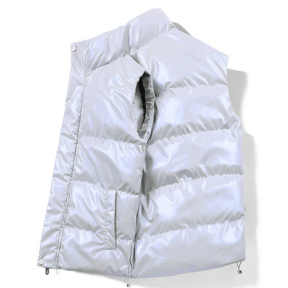 Polished Men’s Duck Down Vest – quilted texture, premium warmth for the season