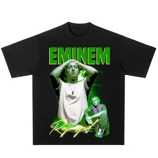 Eminem Graphic T Shirt for Men, Comfortable Cotton Blend Casual Tee, Iconic Design, Relaxed Fit, Streetwear Style-1