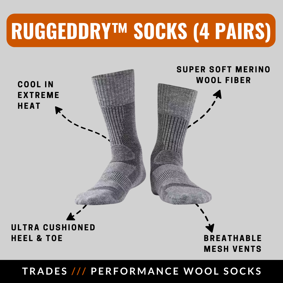 The RuggedDry™ Socks (4 pairs)